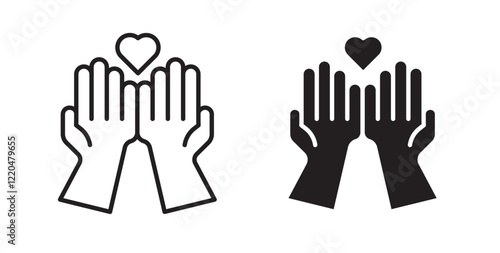 Philanthropy icons pack for ui designs
