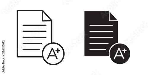 Report card icons pack for ui designs photo