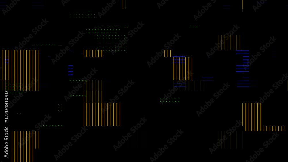 background glitch effect noise on black . Noise on damaged video signal with colorful glitch.