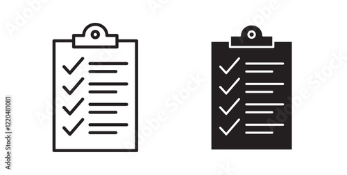 Todo list icons pack for ui designs