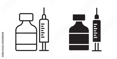 Vaccination icons pack for ui designs