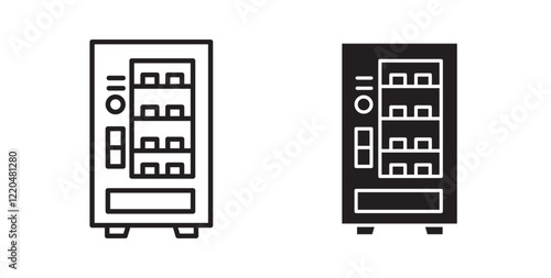 Vending machine icons pack for ui designs
