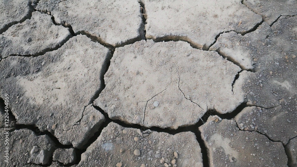 Fototapeta premium コンクリートのひび割れのイメージ 背景素材 テクスチャ AI生成素材
