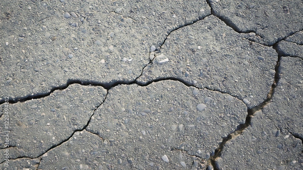 Obraz premium コンクリートのひび割れのイメージ 背景素材 テクスチャ AI生成素材