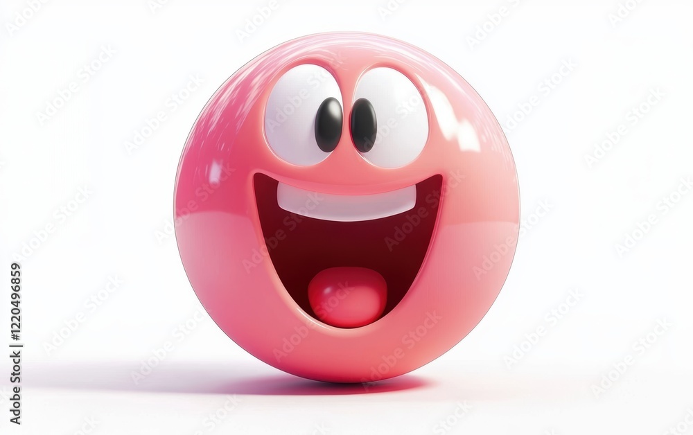 Fototapeta premium 3D icon cartoon isolated on a white background