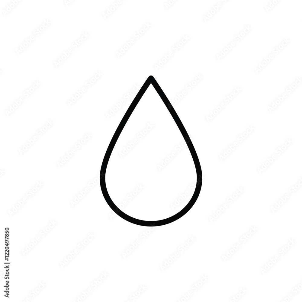 Water Icon Vector Illustration in Line Style for Any Purpose Water Icon Vector Illustration in Line Style for Any Purpose