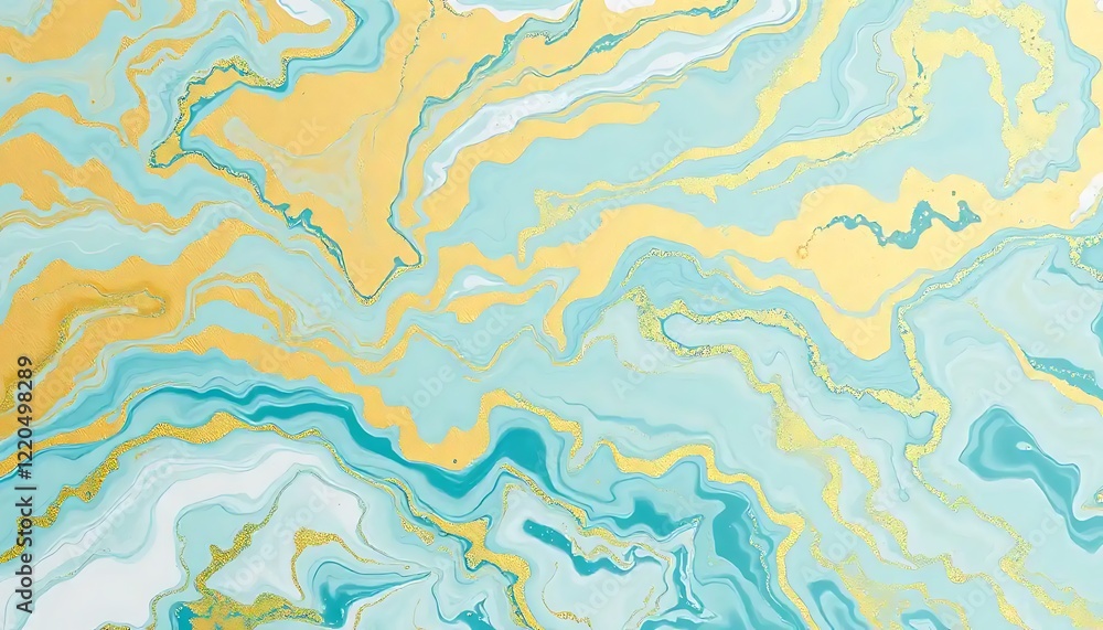 Abstract Blue Gold Swirl Marble Texture Design Abstract Blue Gold Swirl Marble Texture Design