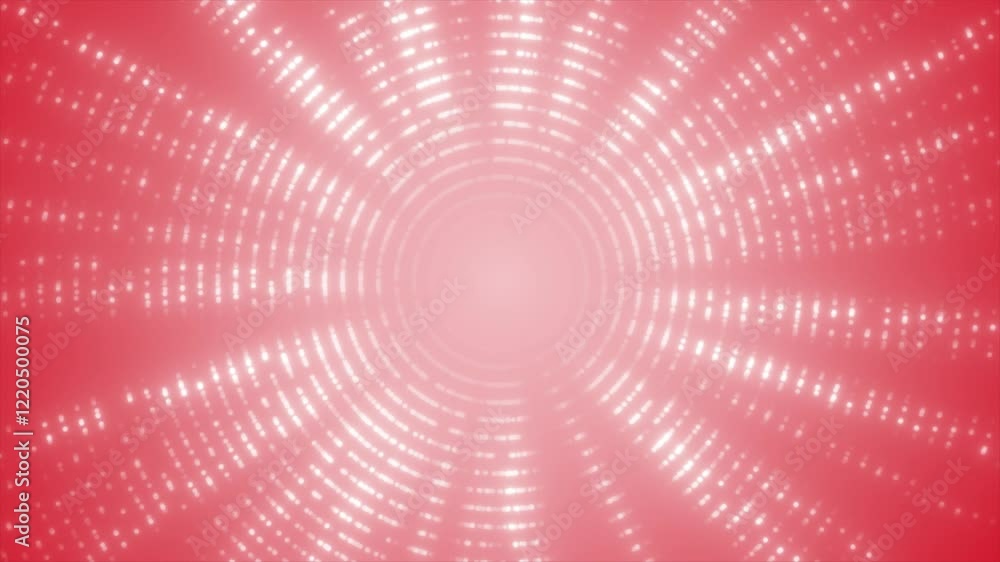 Red color rotating optical flair with shiny and glowing circular dots gradient design geometrical background Red color rotating optical flair with shiny and glowing circular dots gradient design geometrical background