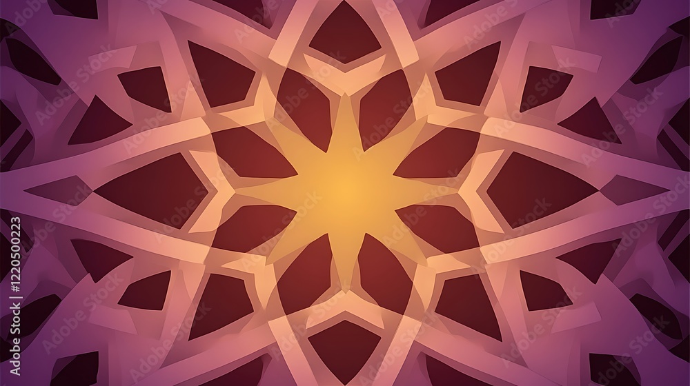 Abstract Geometric Design with Star Shaped Center Abstract Geometric Design with Star Shaped Center