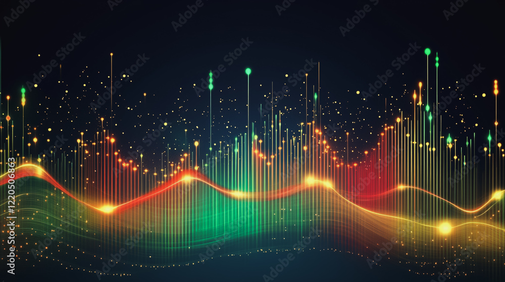 Abstract dark blue background with Colorful charts and graphs with statistics to innovative analyze business potential and forecast future development of companies growth. Abstract dark blue background with Colorful charts and graphs with statistics to innovative analyze business potential and forecast future development of companies growth.