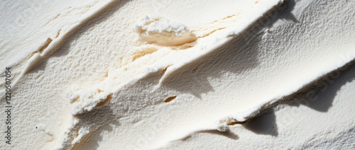 Creamy white texture resembling ice cream for product design and packaging decoration photo