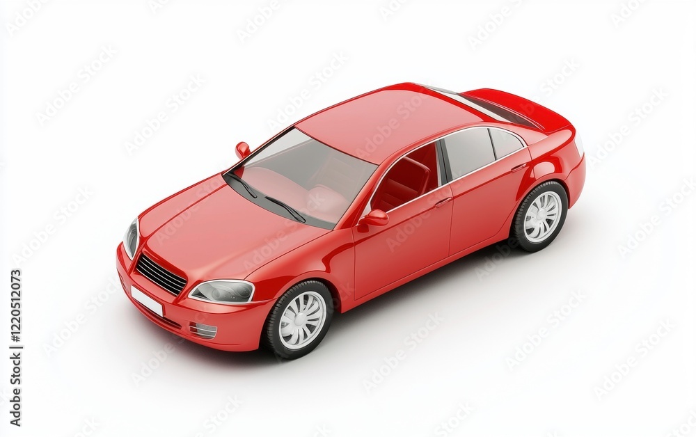 3D icon modern car isolated on a white background 3D icon modern car isolated on a white background