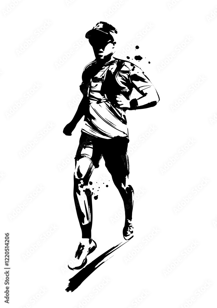 Fototapeta premium トレイルランニング 陸上競技 マウンテンランニング