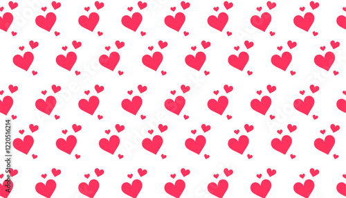 romantic love heart pattern wallpaper for fabric print