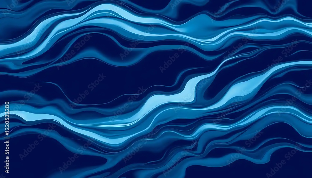 Abstract Blue Swirling Wave Pattern Design Abstract Blue Swirling Wave Pattern Design