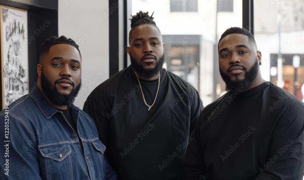 Community Vibes: Black Customers at a Local Barbershop, Generative AI Community Vibes: Black Customers at a Local Barbershop, Generative AI