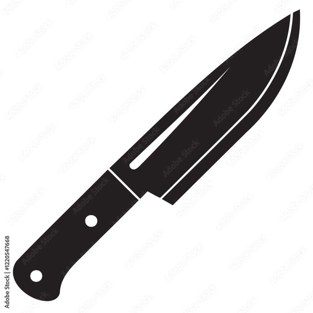 Sharp Blade with Knife Icon Minimalist Black Silhouette Vector Illustration Sharp Blade with Knife Icon Minimalist Black Silhouette Vector Illustration