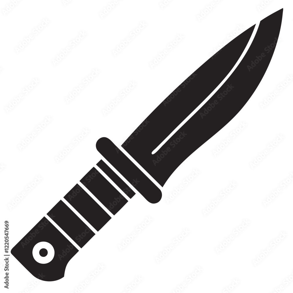 Sharp Blade with Knife Icon Minimalist Black Silhouette Vector Illustration Sharp Blade with Knife Icon Minimalist Black Silhouette Vector Illustration