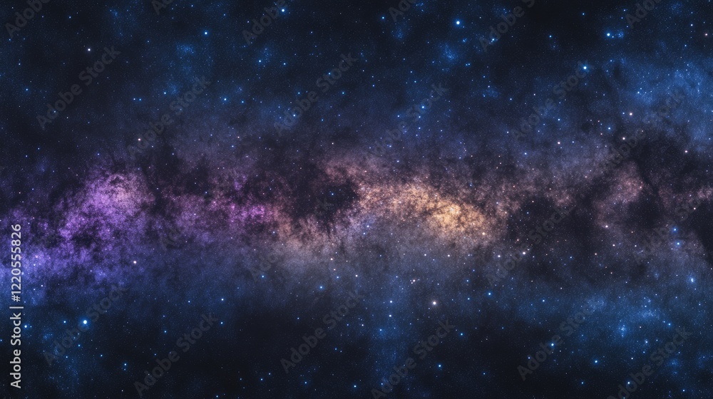 Naklejka premium Stunning Milky Way Galaxy Space Photography