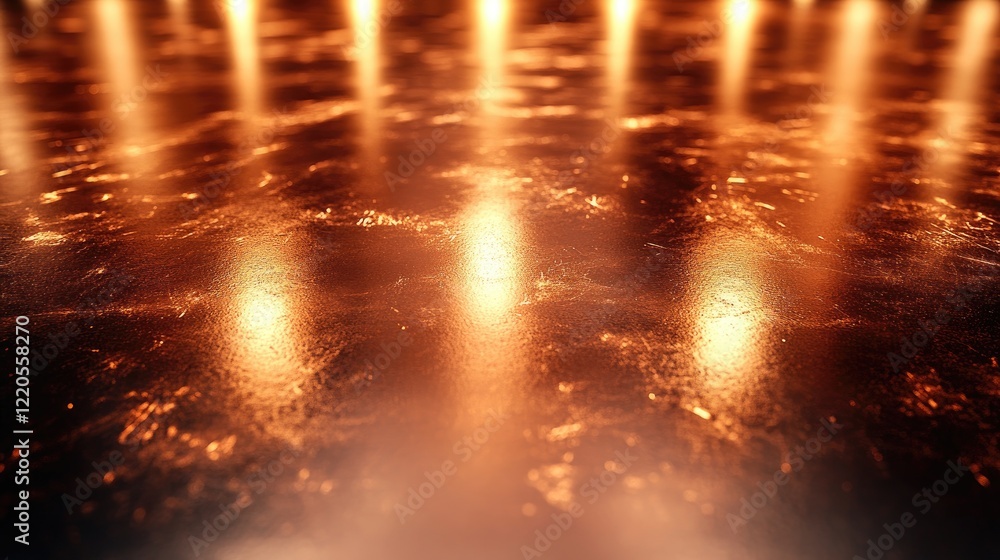 Naklejka premium Glowing Amber Surface Texture Background Image