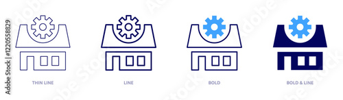 House control icon in 4 different styles. Thin Line, Line, Bold, and Bold Line. Duotone style. Editable stroke