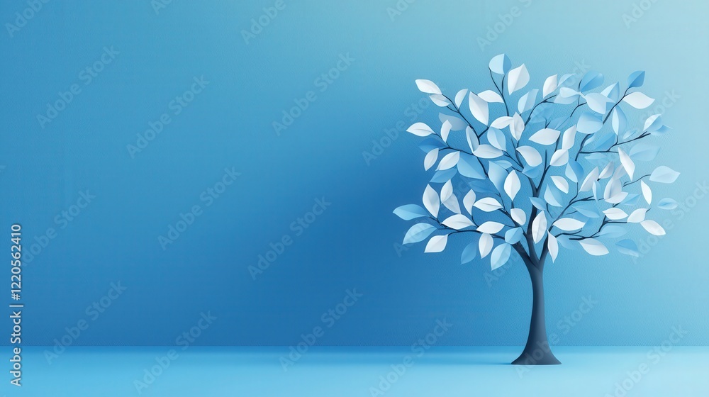Obraz premium A symbolic tree with equal-sized leaves labeled unity and fairness.