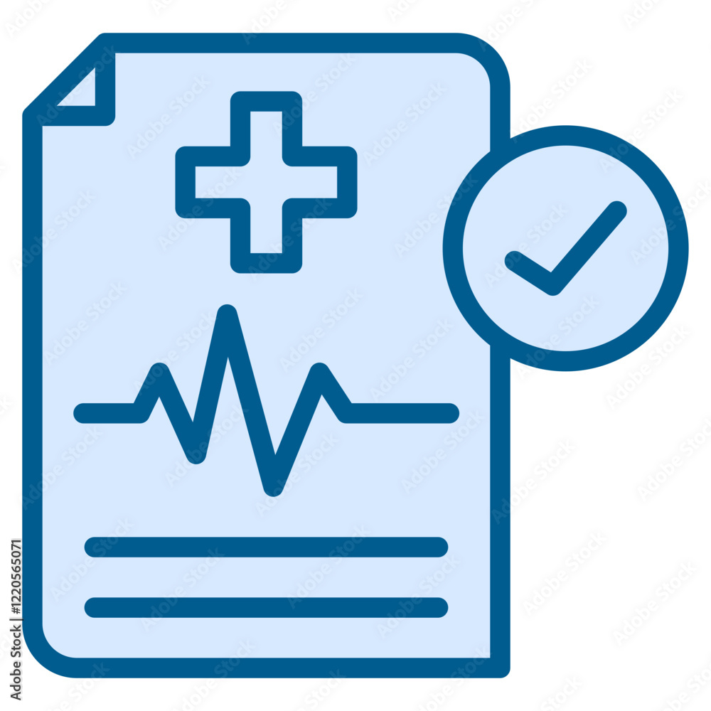 Obraz premium Health Record Icon