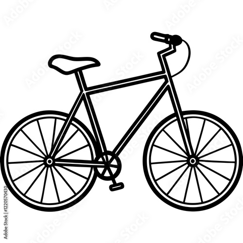 Vintage Bicycle Line Art Collection photo