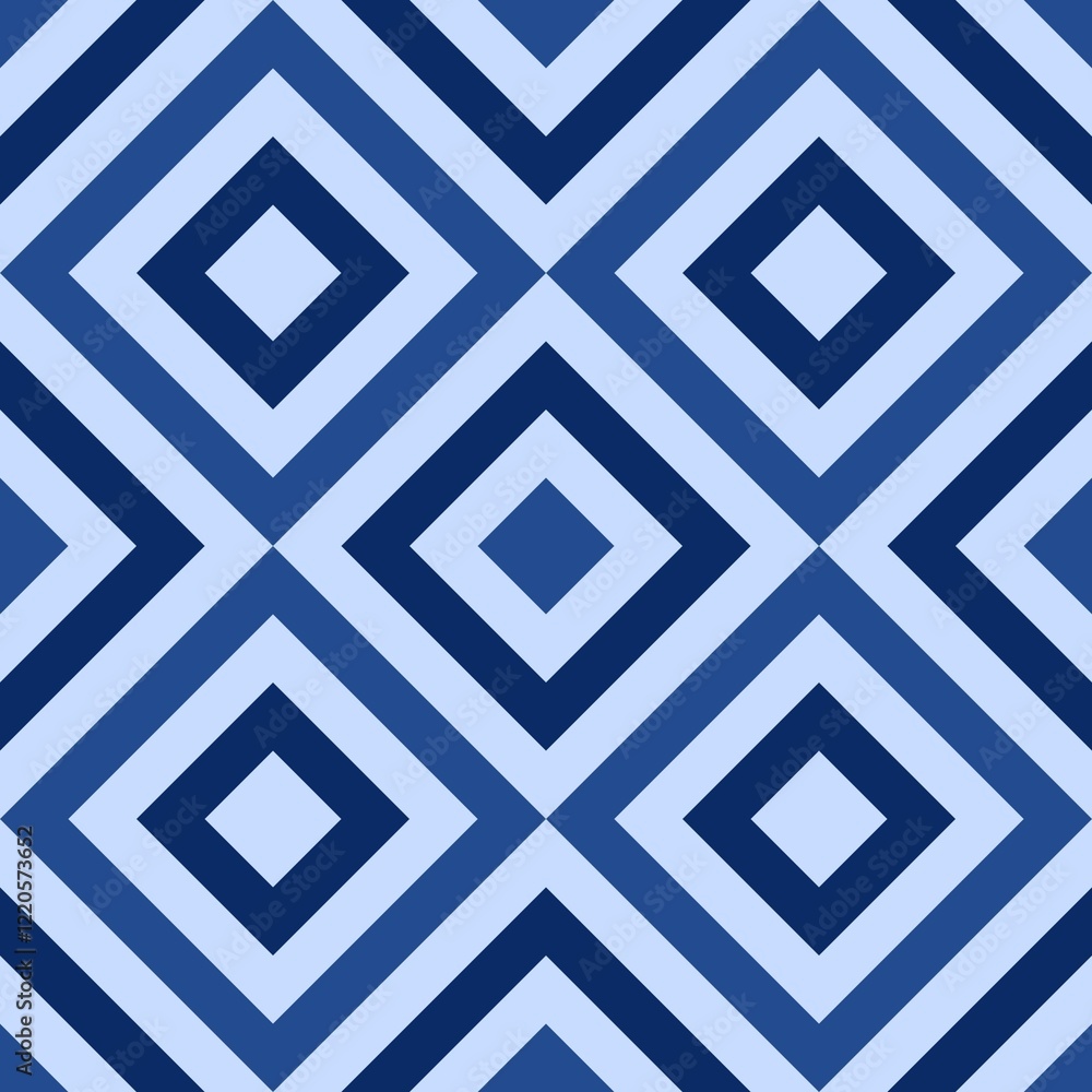 Seamless diamond pattern background in blue. Seamless diamond pattern background in blue.