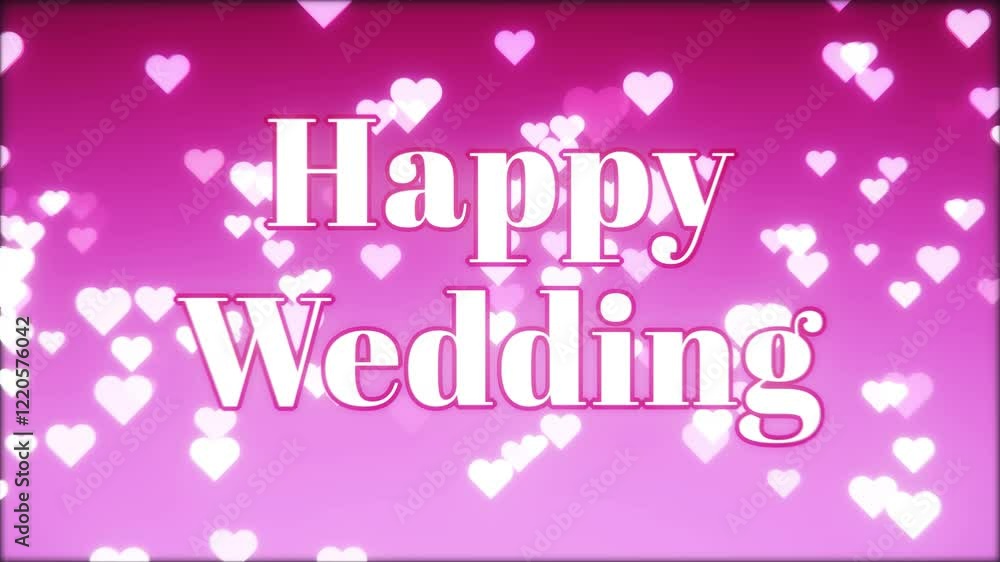 happy wedding particle background video happy wedding particle background video
