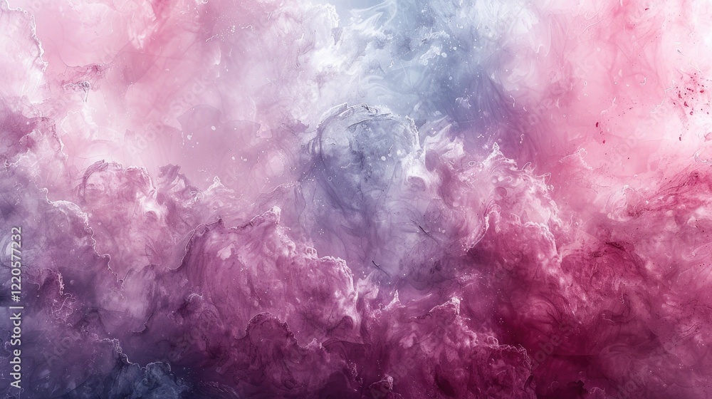 Fototapeta premium Abstract Pink Purple Galaxy Art Print Wall Decor