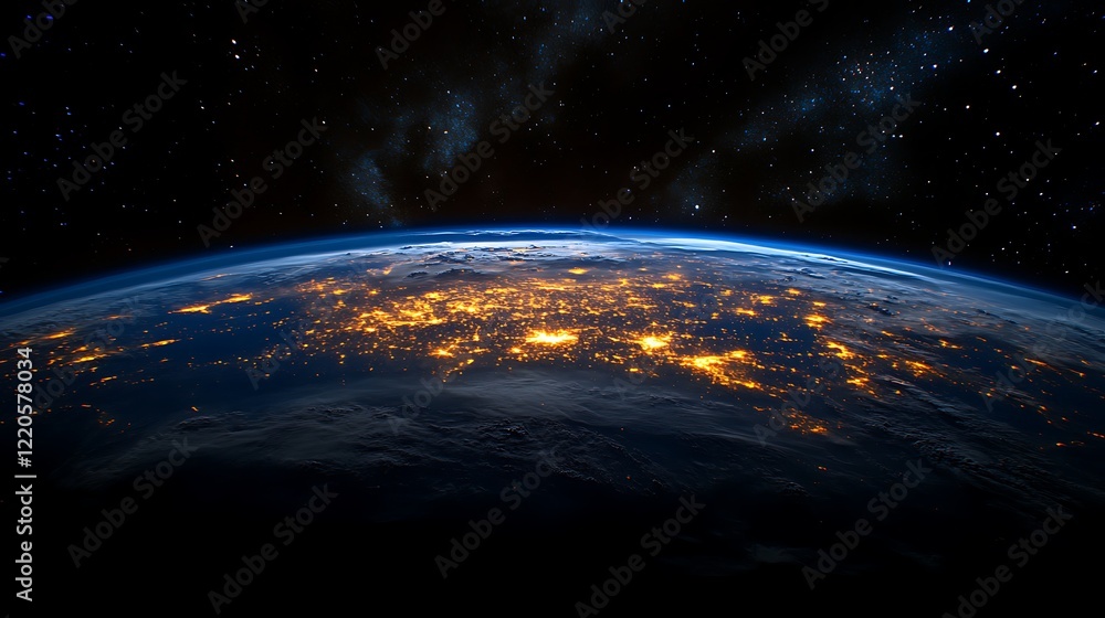 Obraz premium A close up of the Earth from space the planet Earth