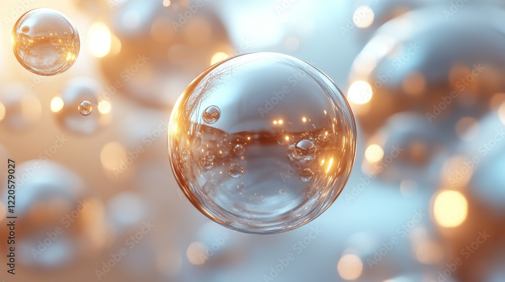 Dynamic Abstract Business Background Featuring 3D Floating Spheres Dynamic Abstract Business Background Featuring 3D Floating Spheres