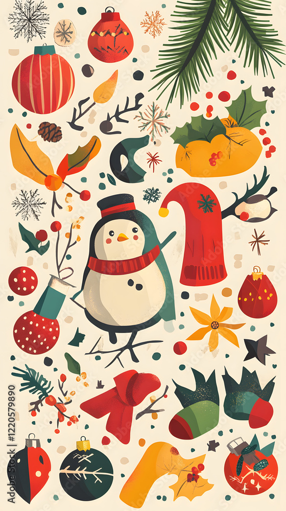 An assortment of vector graphics featuring seasonal themes and holidays. An assortment of vector graphics featuring seasonal themes and holidays.