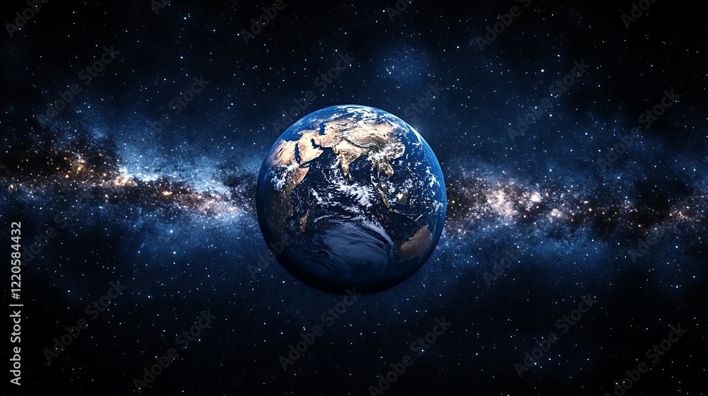 Obraz premium A close up of the Earth from space the planet Earth
