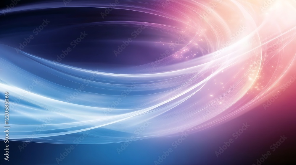 Abstract Swirling Light Waves Background Design Abstract Swirling Light Waves Background Design