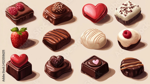 バレンタインチョコ 手作り イラスト