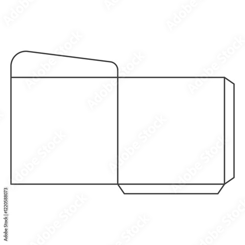 Envelope outline vector design template