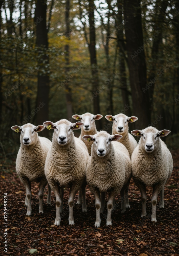 sheeps in the forest with sun backlight, captured in a portrait
sheeps in the forest with sun backlight, captured in a portrait