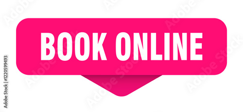 book online sticker. book online sign on transparent background