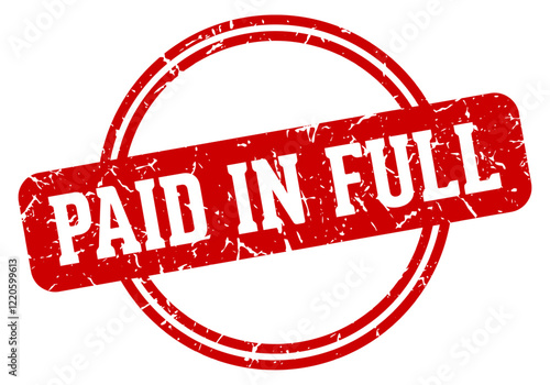 paid in full stamp