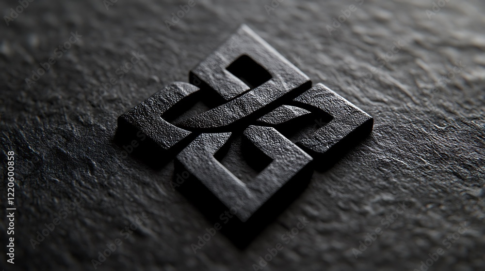 Black stone Celtic knot intricate design Black stone Celtic knot intricate design