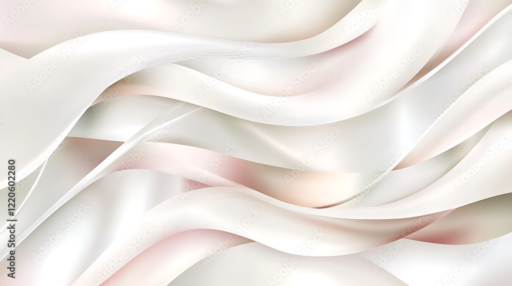 Abstract White and Beige Wave Pattern Design Abstract White and Beige Wave Pattern Design