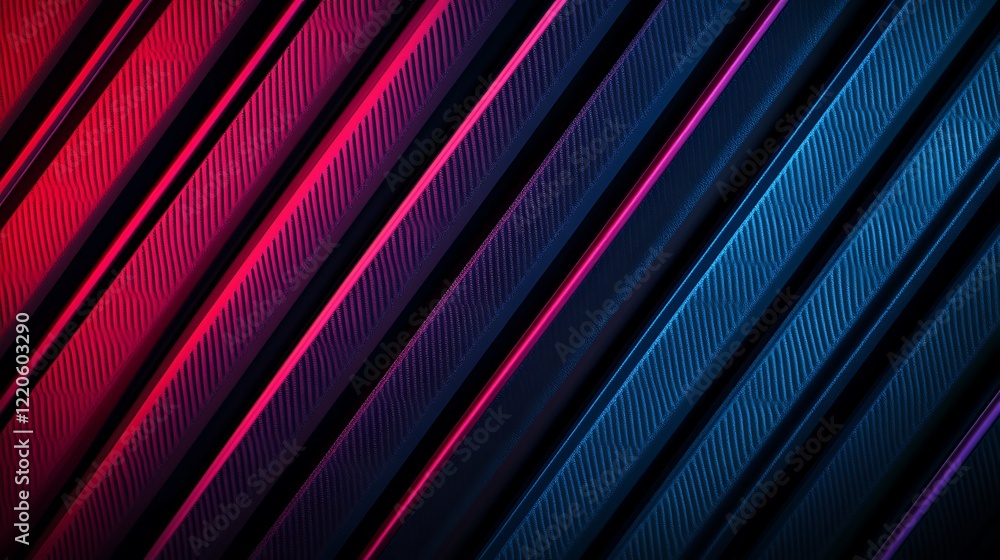 Obraz premium Abstract Diagonal Stripes Red Blue Texture Design