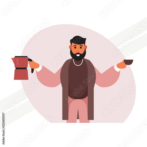 A barista preparing a coffee representing coffee culture and service