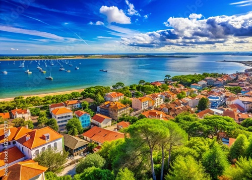 Arcachon Bay Lookout: Panoramic Cityscape & Atlantic Ocean View, South of France