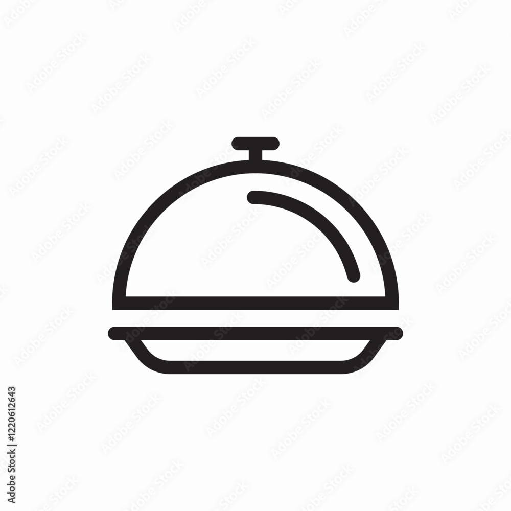 Food service dish icon vector sign Food service dish icon vector sign