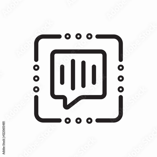 speech bubble message icon vector sign