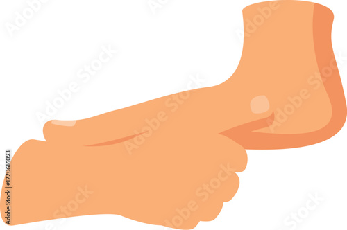 Medical professional performing foot examination, checking for swelling, pain, or injury