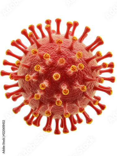 Isolated Coronavirus Cell